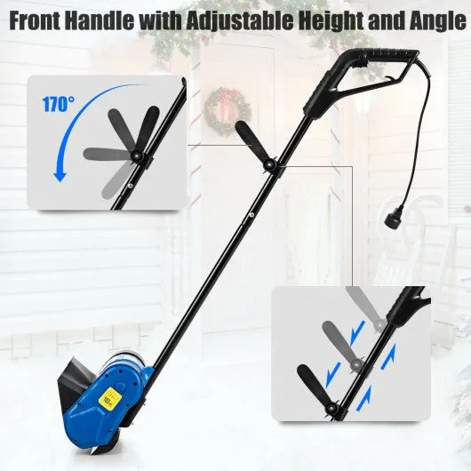 12-Inch 9 Amp Electric Corded Snow Shovel Driveway Yard Snow Thrower-Blue