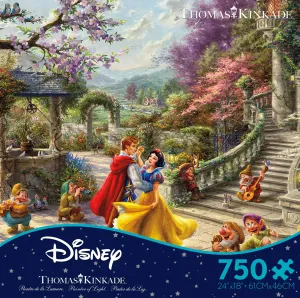 750 Piece Thomas Kinkade Disney Dreams Puzzle-Snow White Sunlight