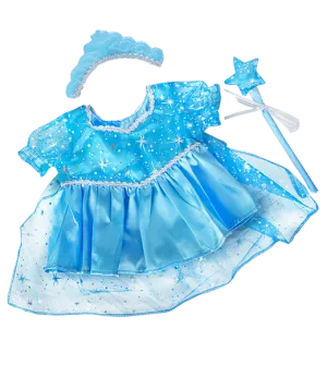 8" Blue Snow Princess Gown