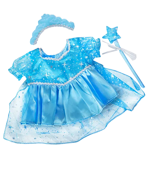 8" Blue Snow Princess Gown