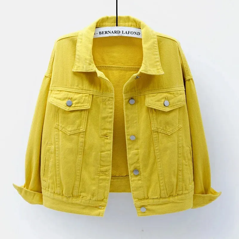 Autumn Loose Casual Outwear Denim Jackets