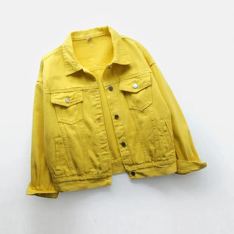 Autumn Loose Casual Outwear Denim Jackets