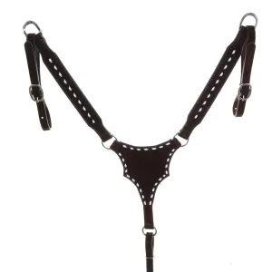 BC1128 - Brown Roughout Breast Collar