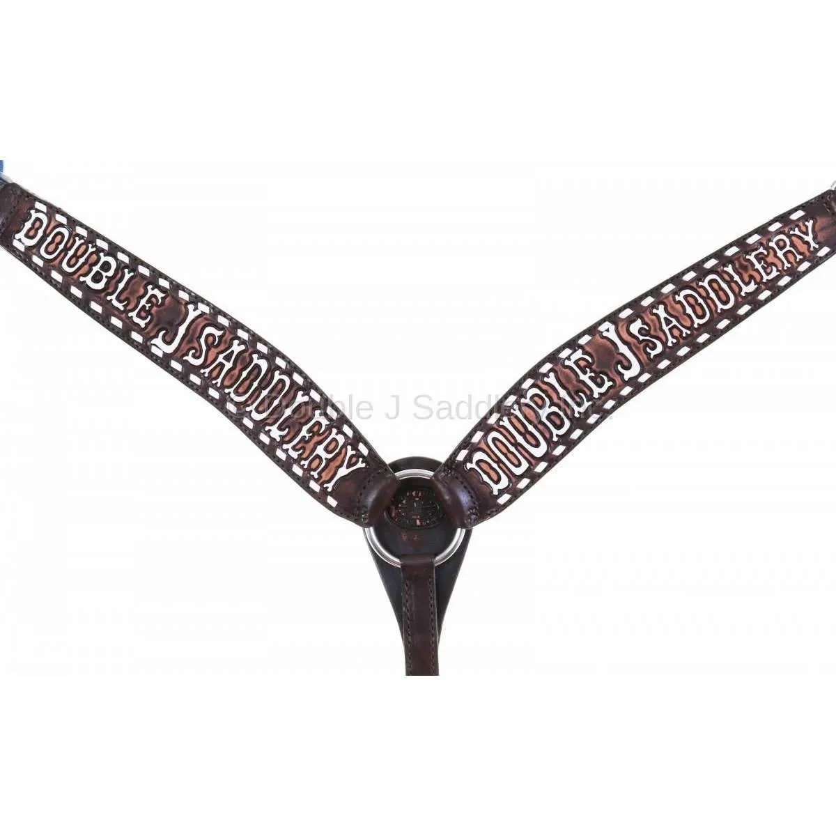 BC494SH - Brown Vintage Double J Breast Collar