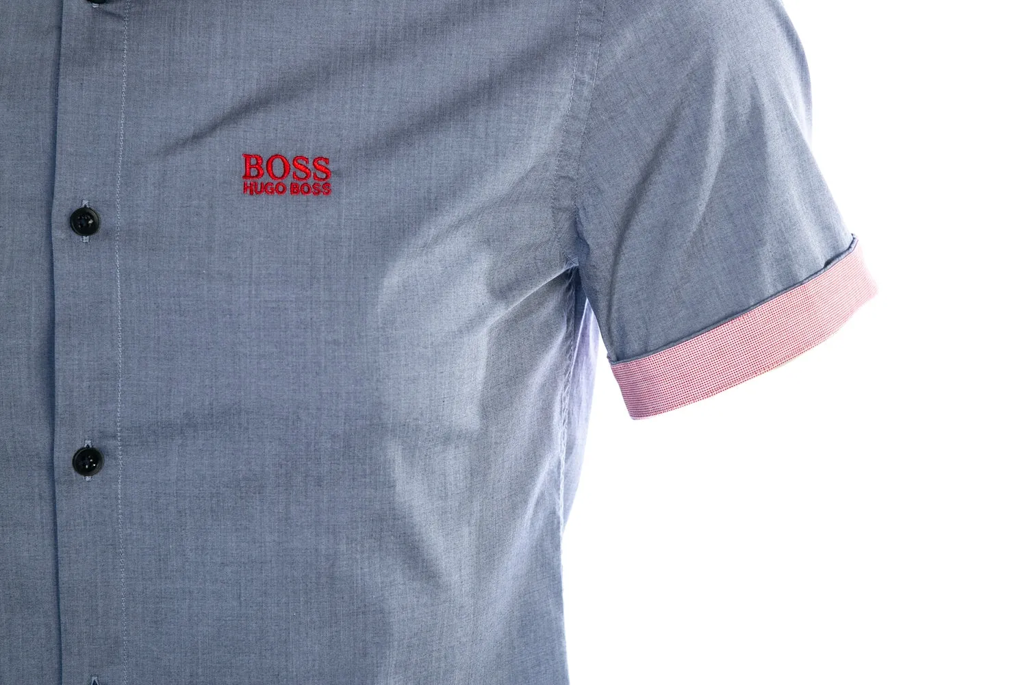 BOSS Biadia_R Short Sleeve Shirt in Navy