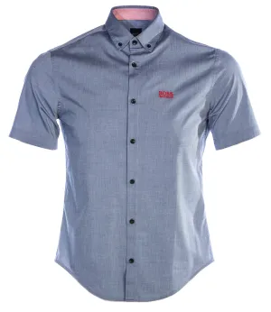 BOSS Biadia_R Short Sleeve Shirt in Navy