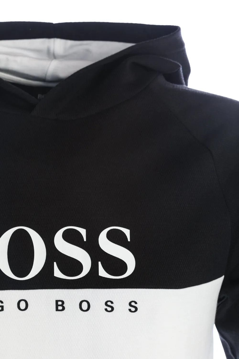 BOSS Jacquard O.T.H Sweat Top in Black