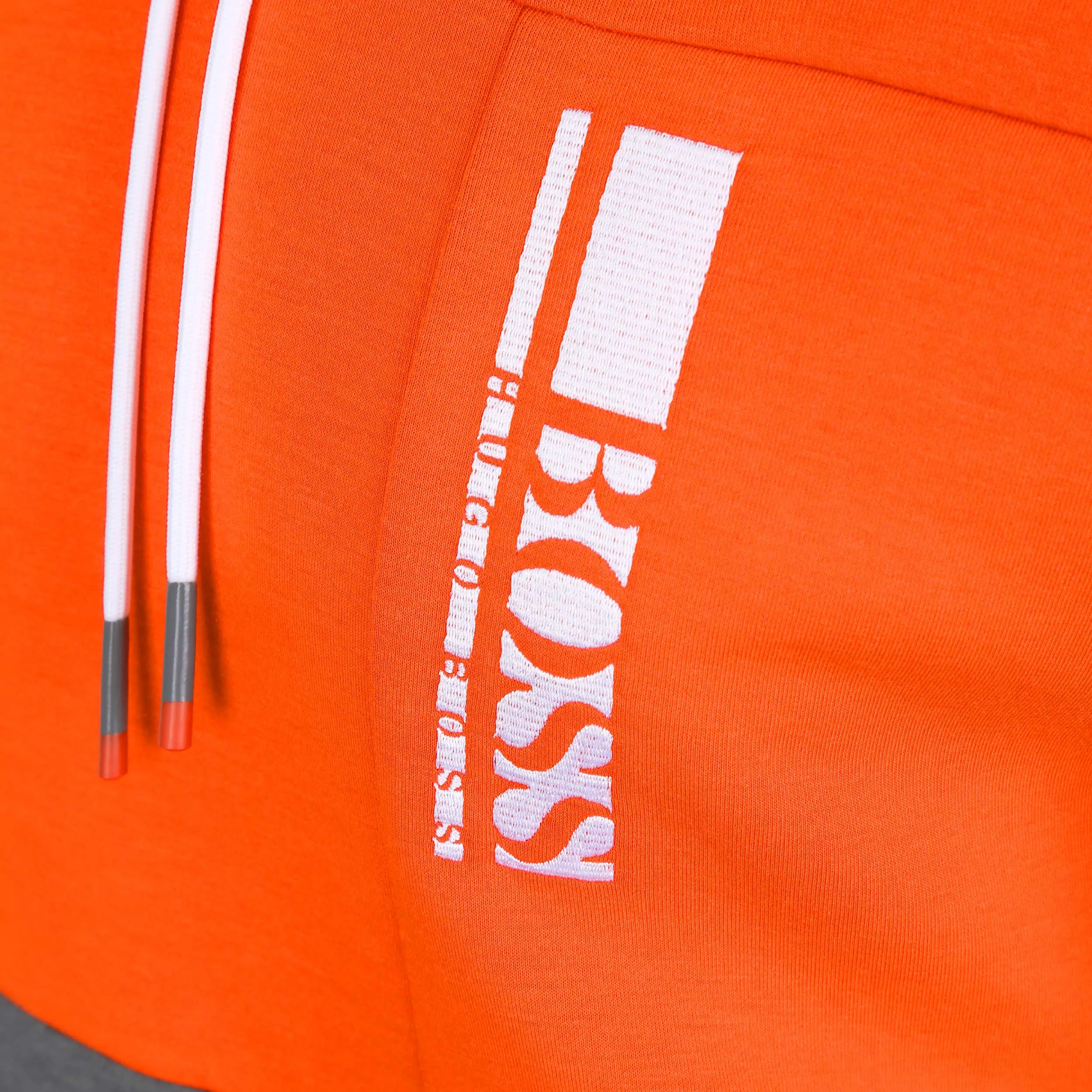 BOSS Swoody 1 Sweatshirt in Grey and Orange