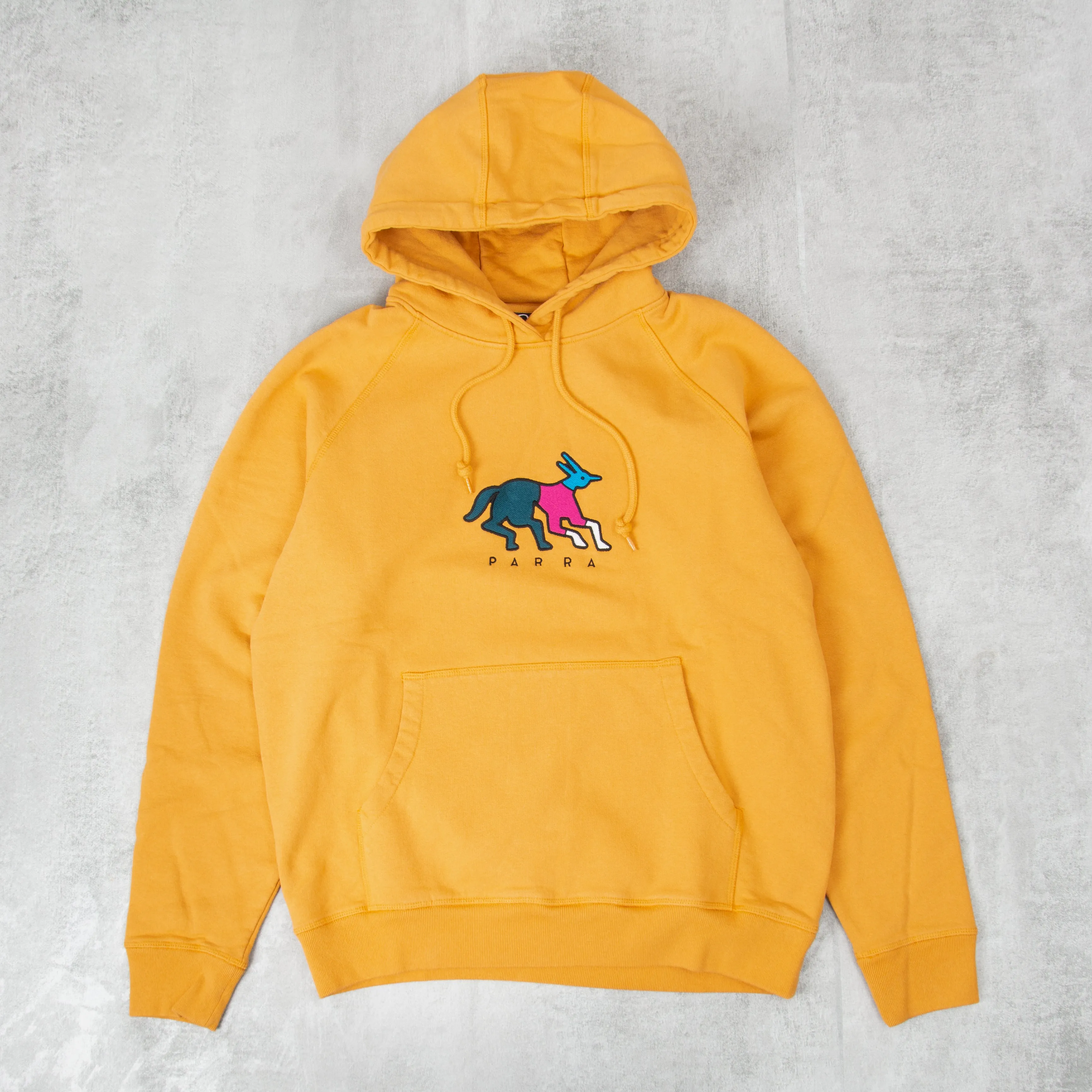 By Parra Anxious Dog Hooded Sweat - Gold Yellow