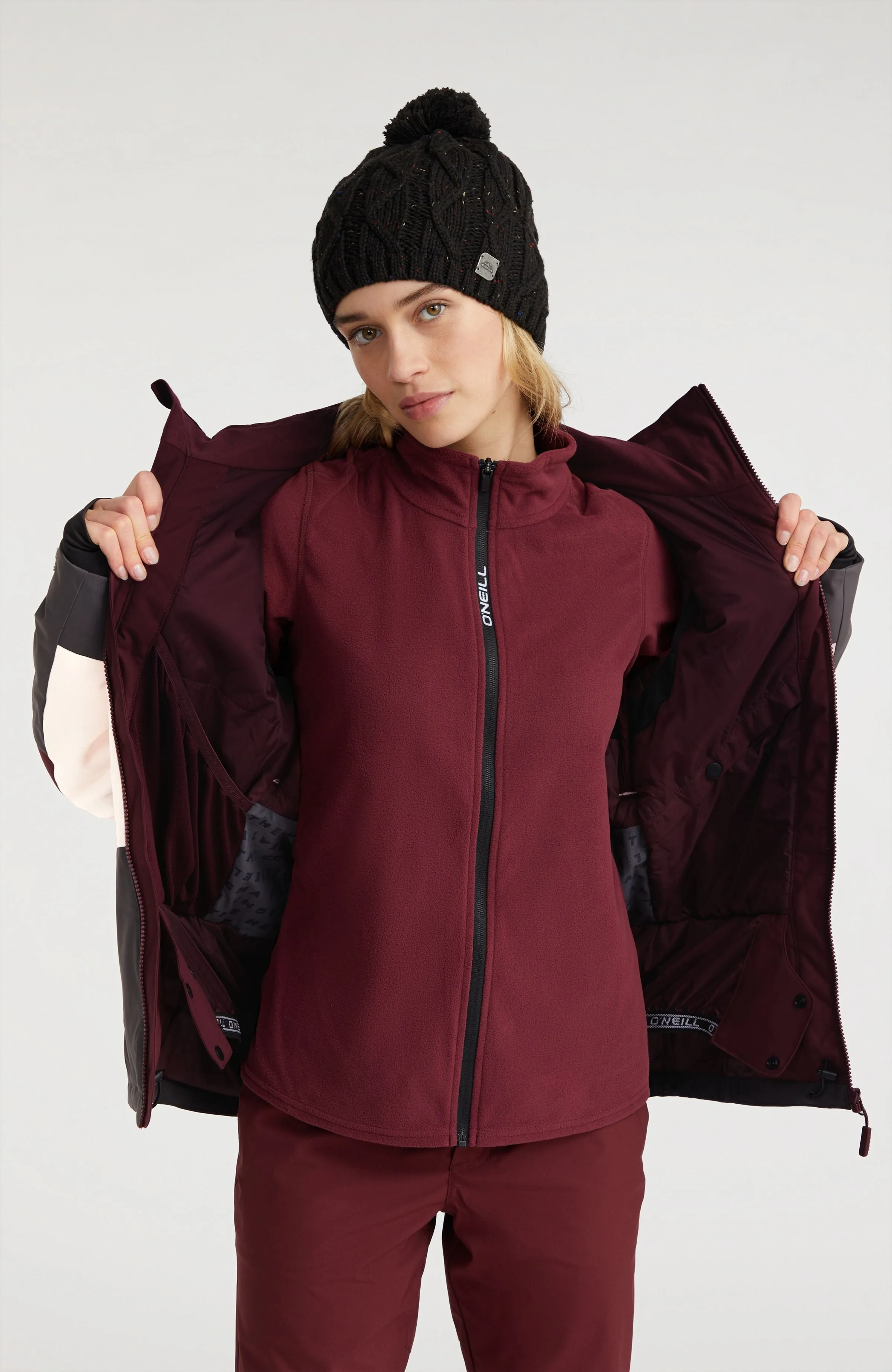 Carbonite Snow Jacket | Windsor Wine Colour Block