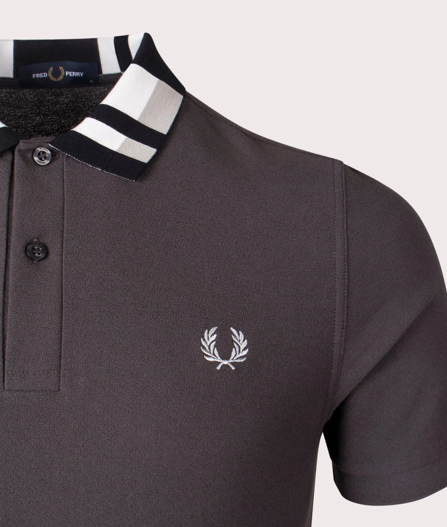 Chequerboard Collar Polo Shirt