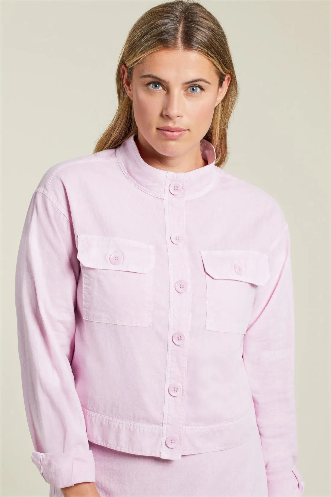 Crop Jacket W/Pockets - Lily