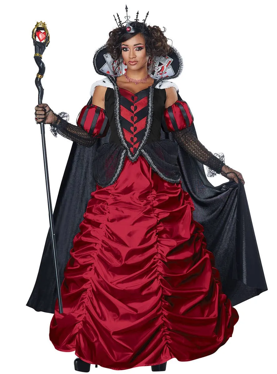 Dark Queen Of Hearts Deluxe Womens Storybook Costume