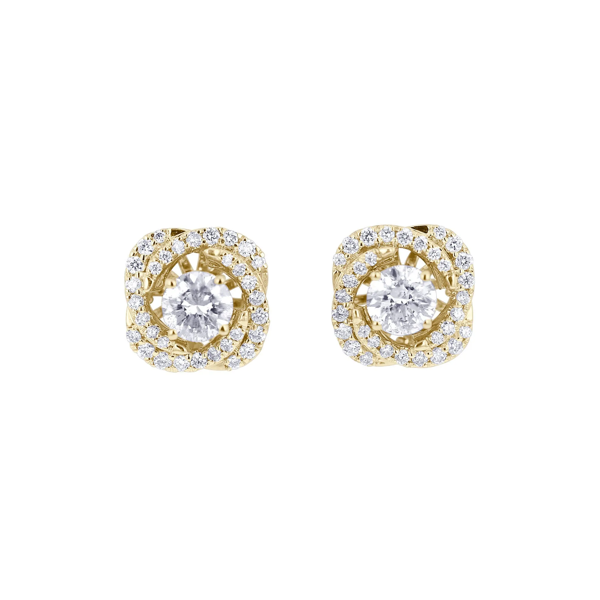 Divine Swirl Diamond Stud Jackets 3/8ct