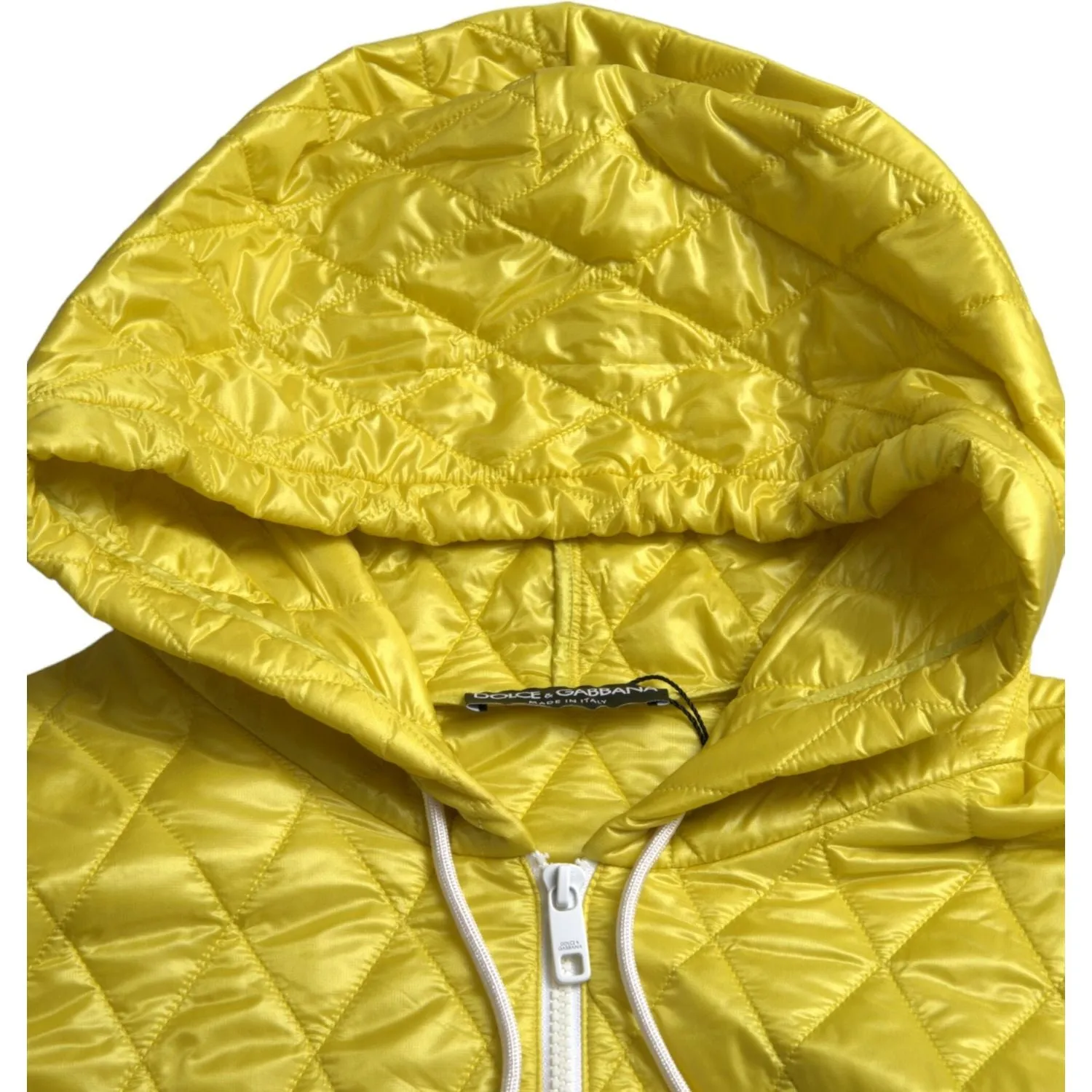 Dolce & Gabbana Radiant Yellow Hooded Jacket