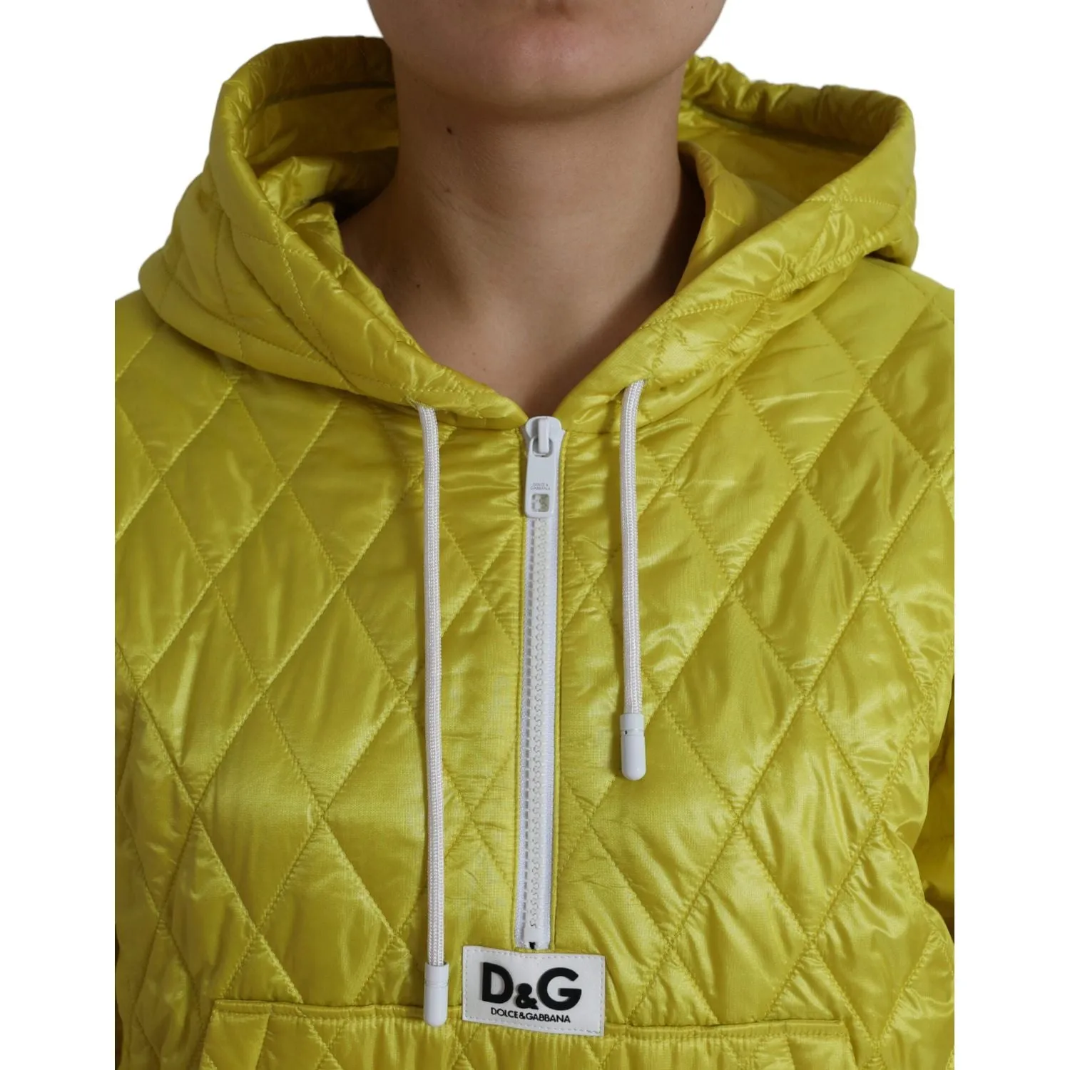 Dolce & Gabbana Radiant Yellow Hooded Jacket