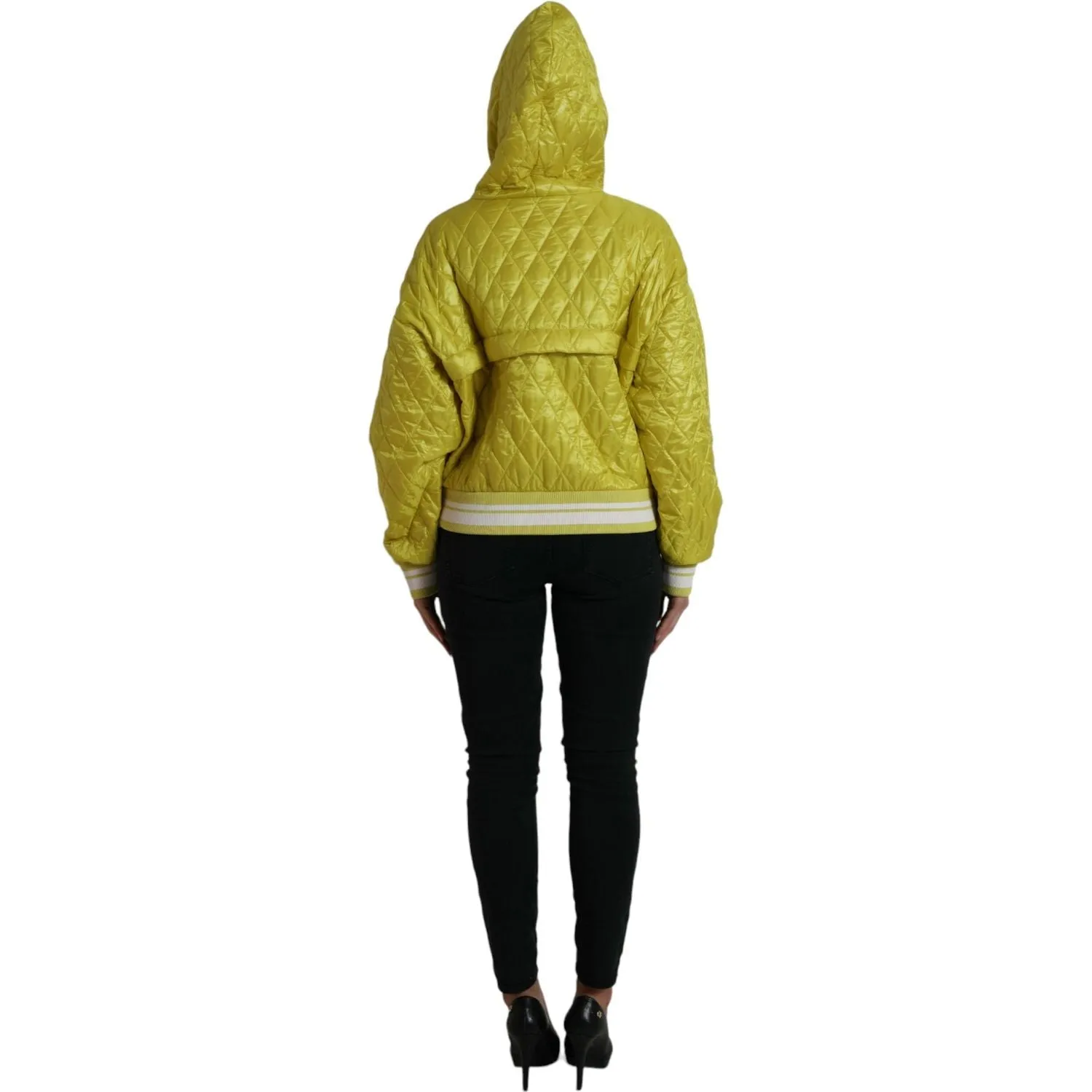 Dolce & Gabbana Radiant Yellow Hooded Jacket