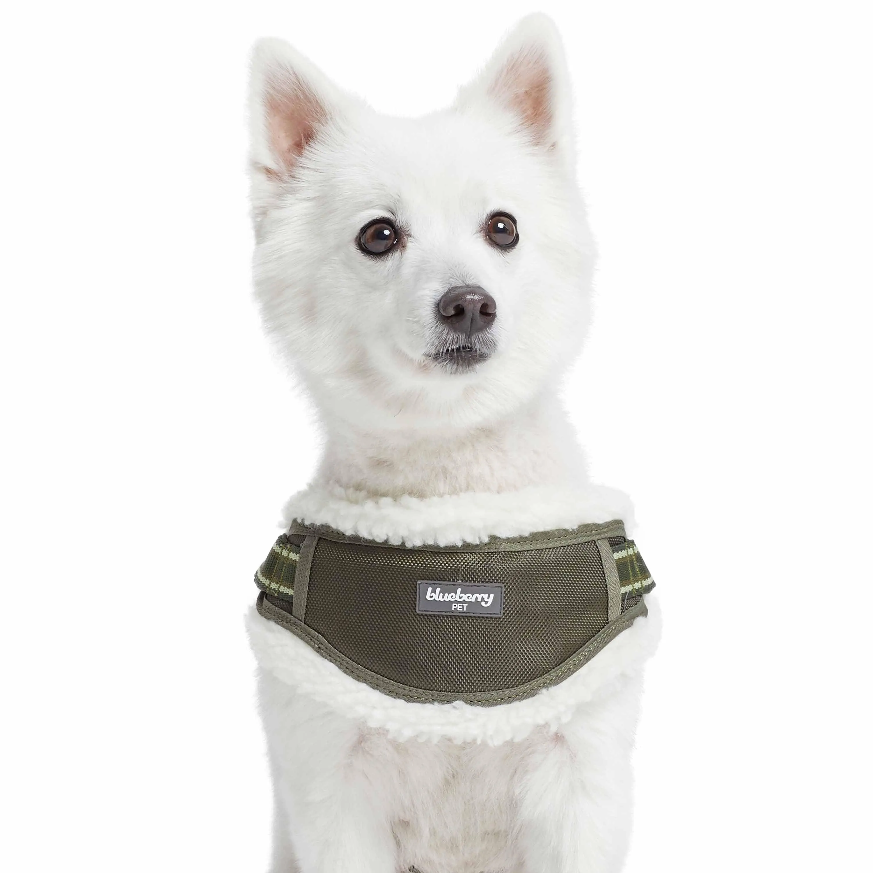 Easy On/Off | Sherpa Fleece Padded Dog Harness in Multi-color Stripes