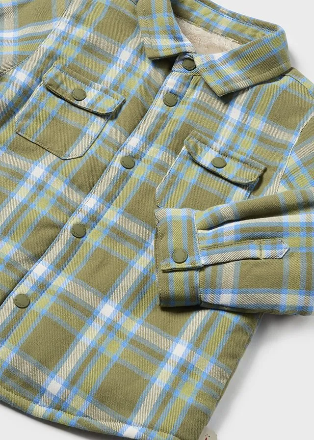 Fleece-Lined Flannel Shirt, Forest Plaid, 2187