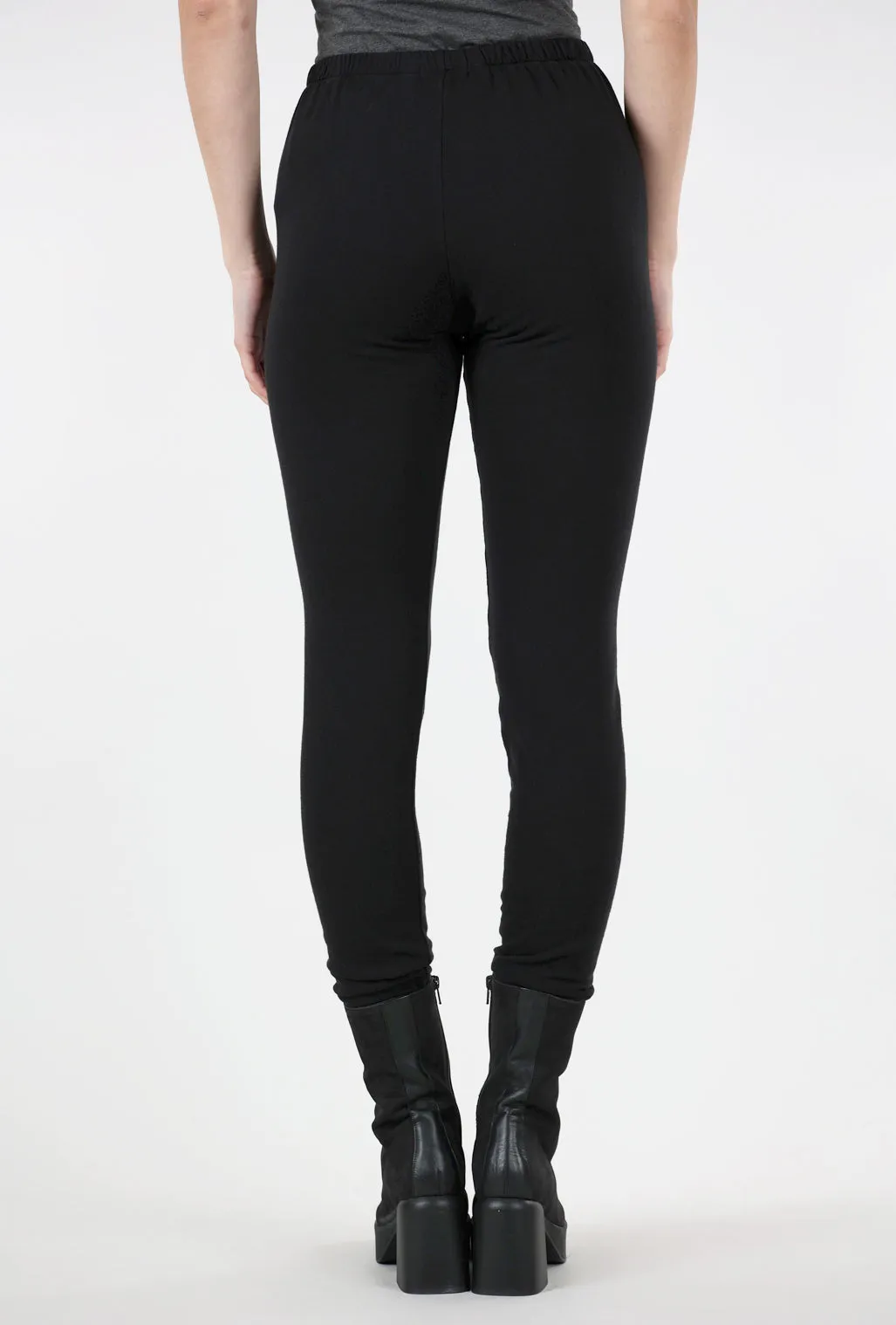 Fleece Lined Leggings, Black