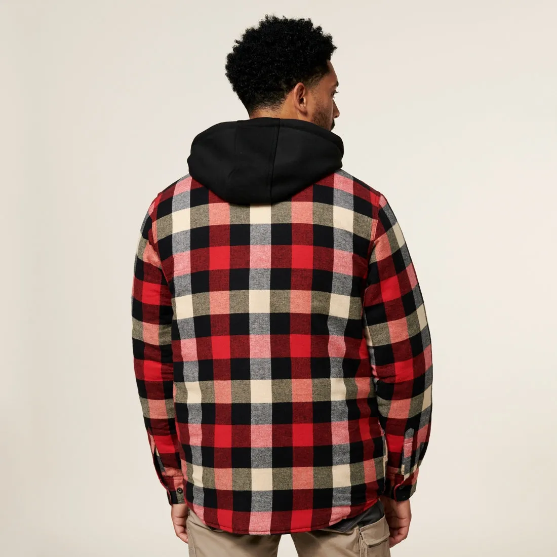 Hard Yakka Quilted Flannel Hooded Shacket (Y06690)