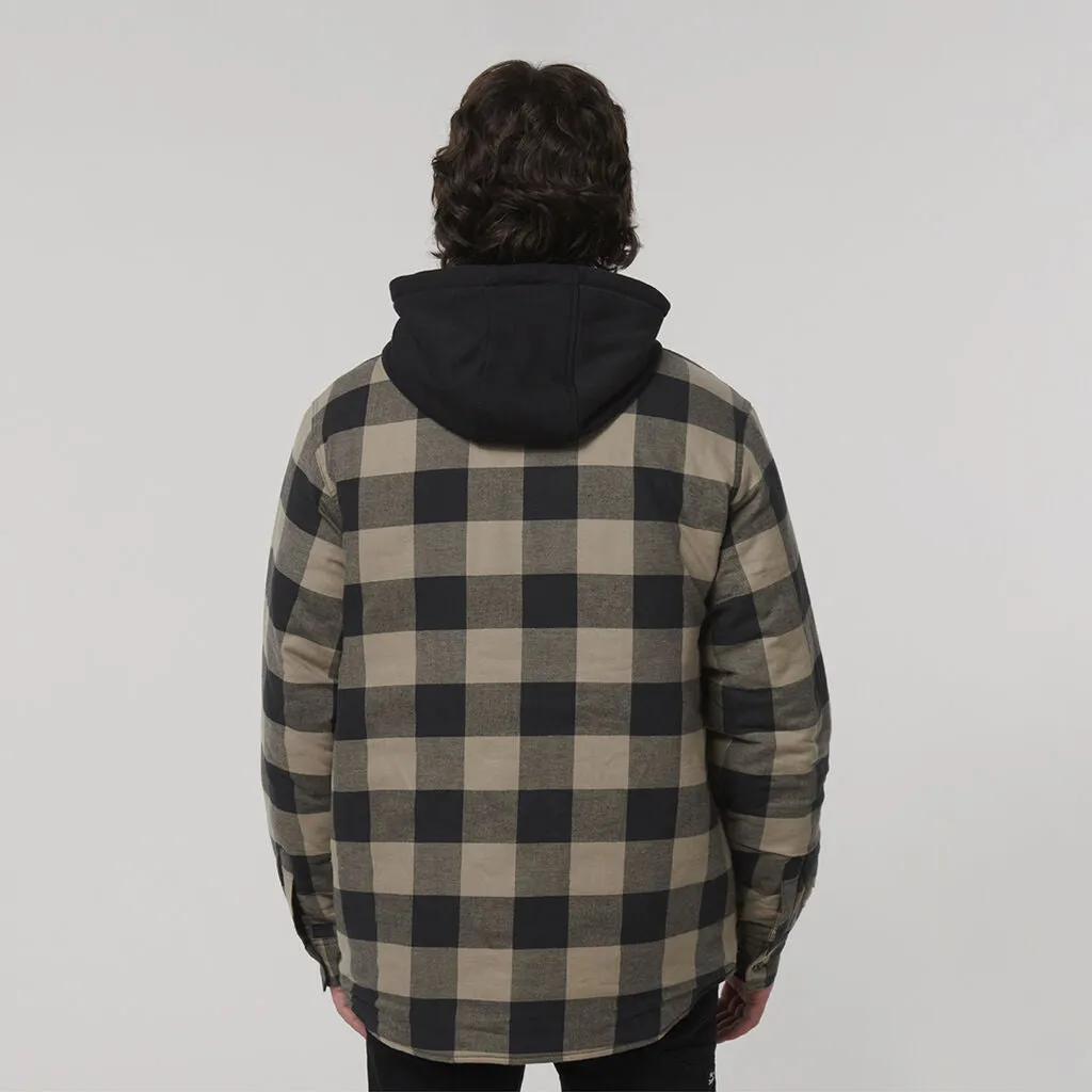 Hard Yakka Quilted Flannel Hooded Shacket (Y06690)