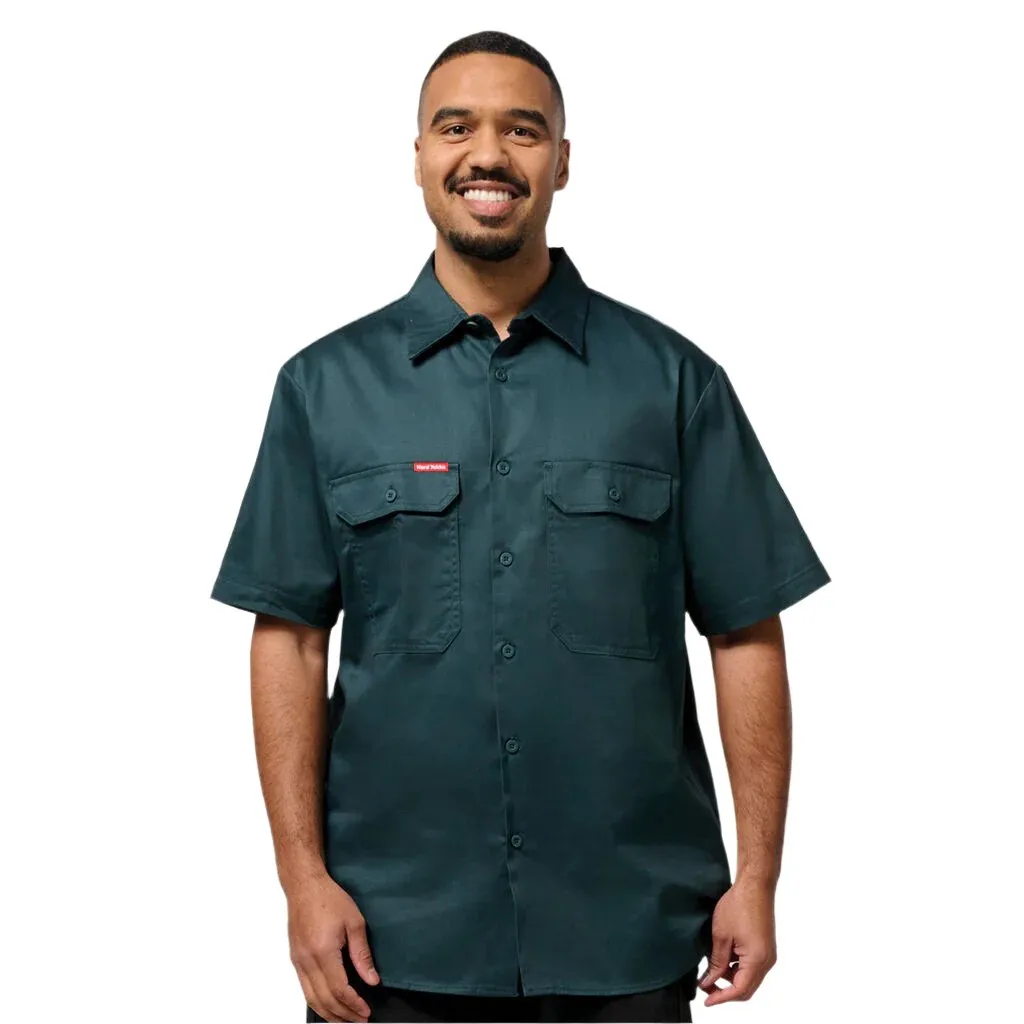 Hard Yakka Short Sleeve Open Front Cotton Drill Work Shirt (Y07510)