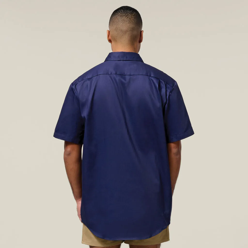 Hard Yakka Short Sleeve Open Front Cotton Drill Work Shirt (Y07510)