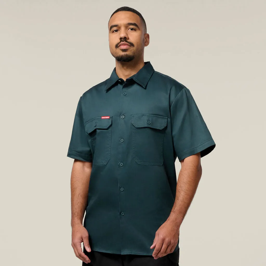 Hard Yakka Short Sleeve Open Front Cotton Drill Work Shirt (Y07510)