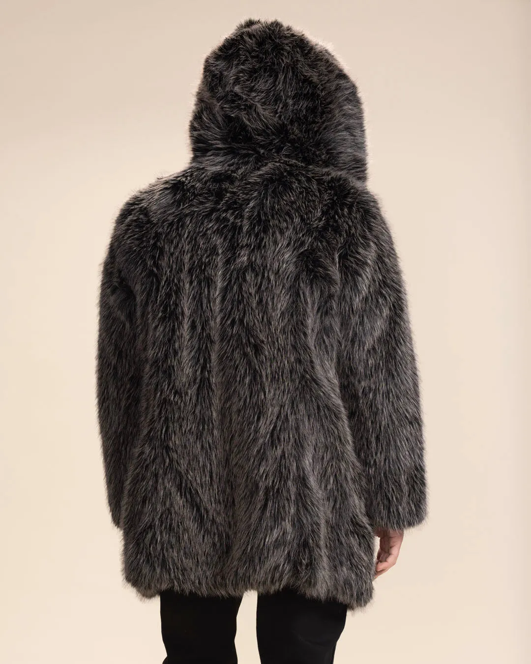 Hooded Men's Faux Fur Coat | Mackenzie River Wolf