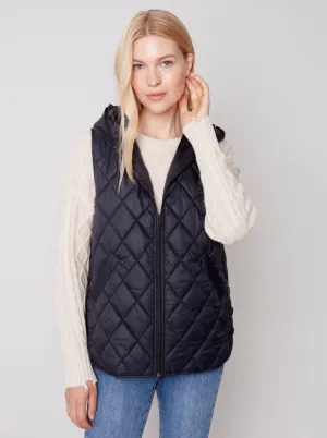 Hooded Short Quilted Vest