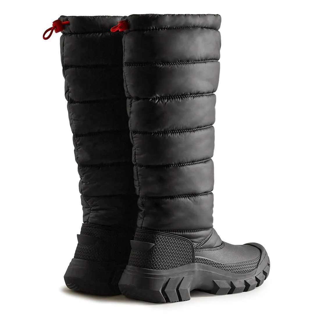 High-Quality Black Tall Womens Snow Boot by Hunter