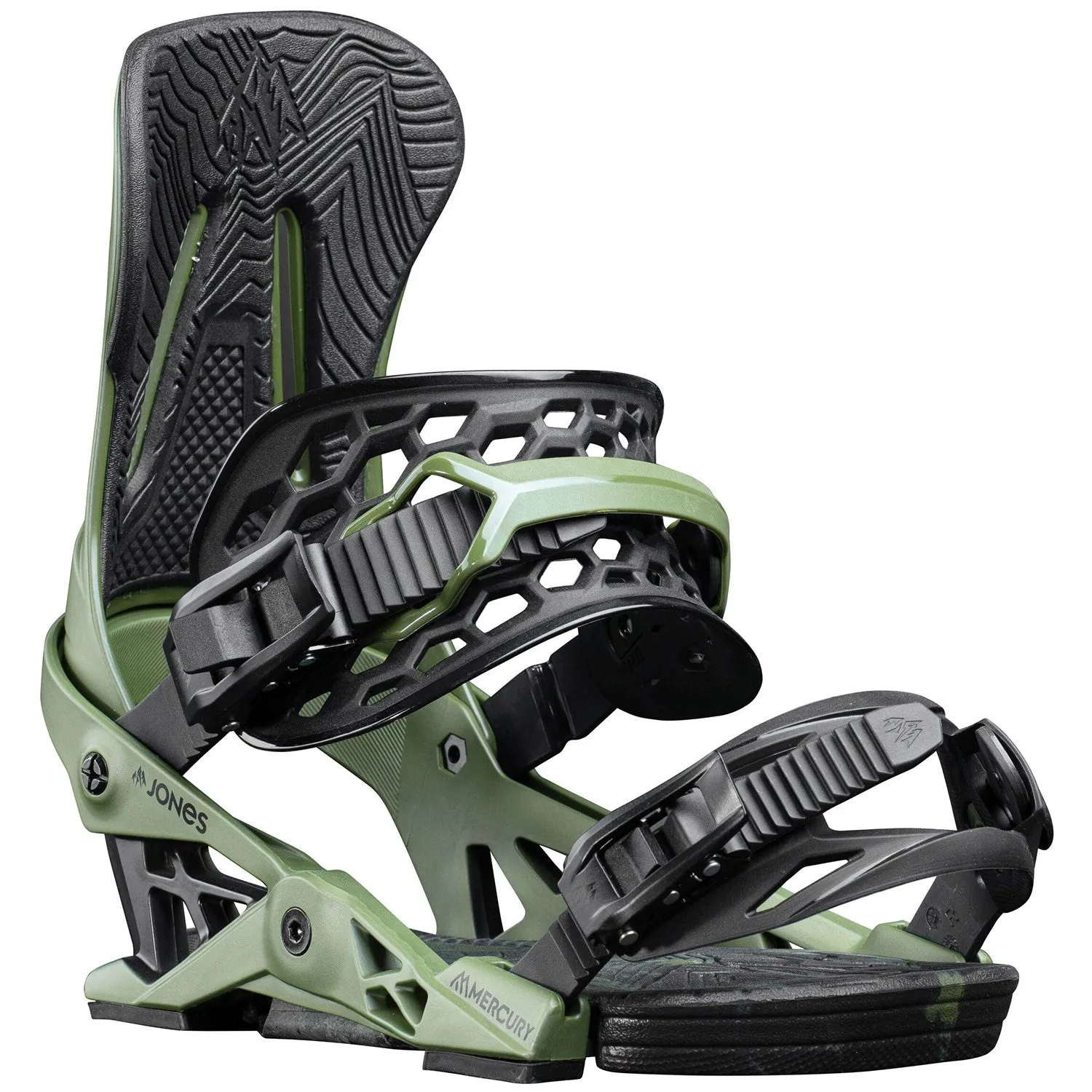 Jones Mercury Mens Snowboard Bindings Pine Green