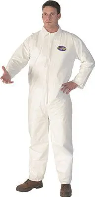 Kleenguard* A40 Liquid And Particle Protection Coveralls With Hood And Boot White Extra Large