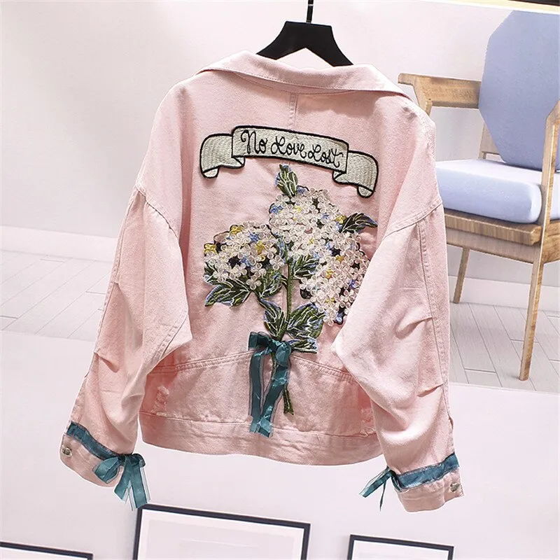 Korean style Denim Jacket Coat