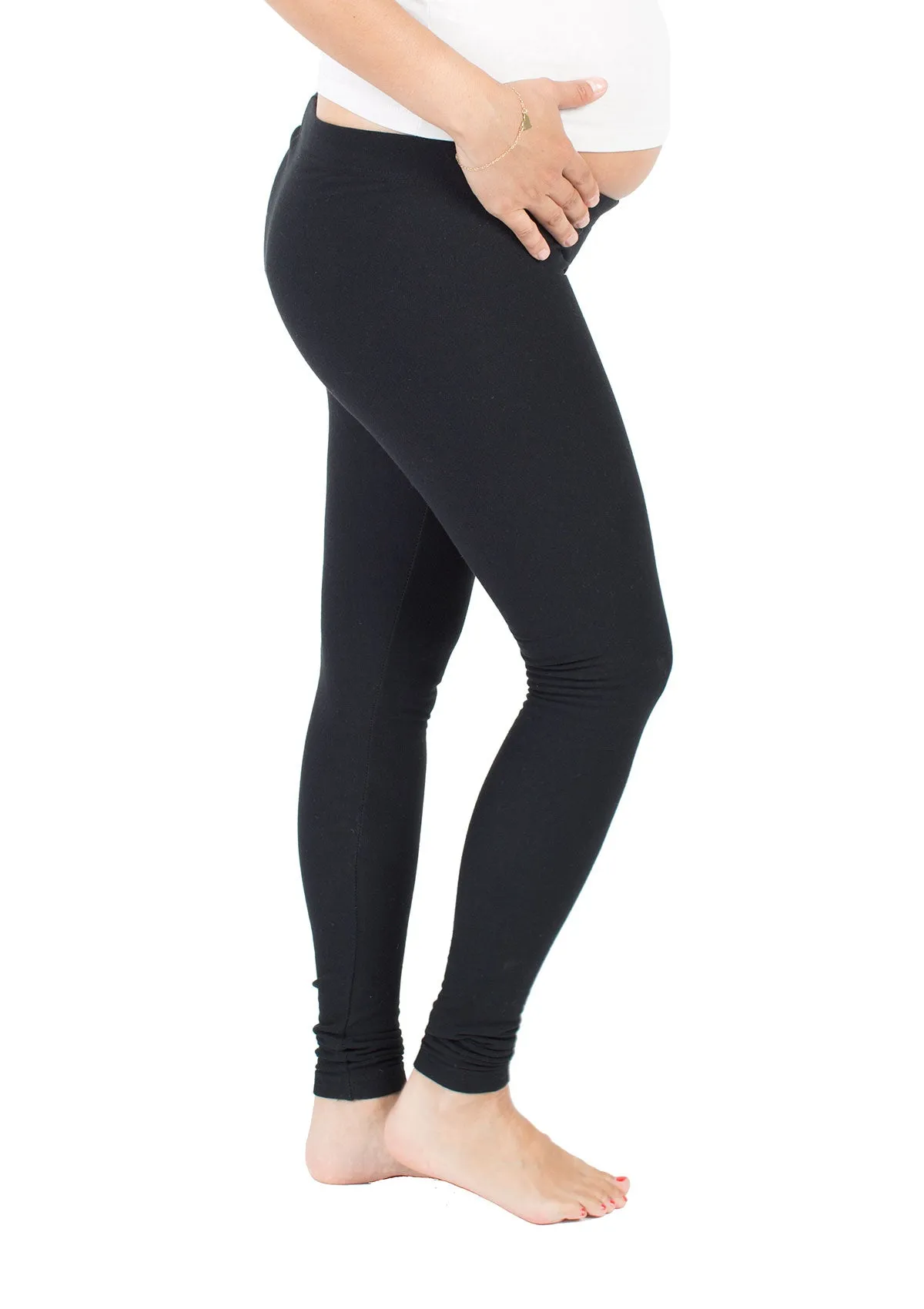 Maternity Fleece-Lined Under Belly Leggings