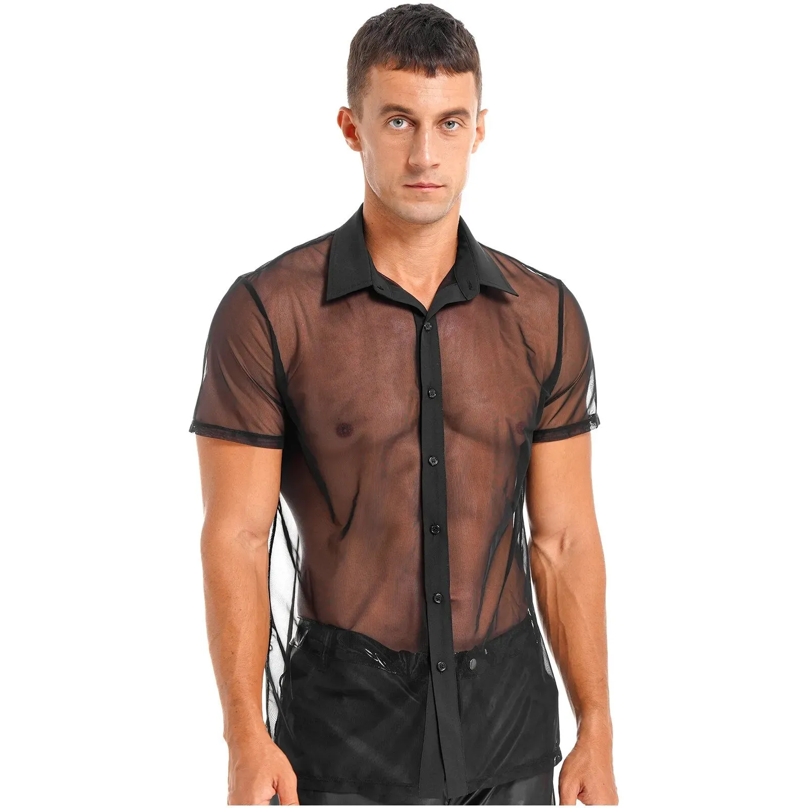 Men's Short Sleeve Mesh Shirt