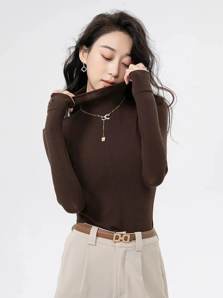 Milano Fleece Lined Turtleneck Sweater