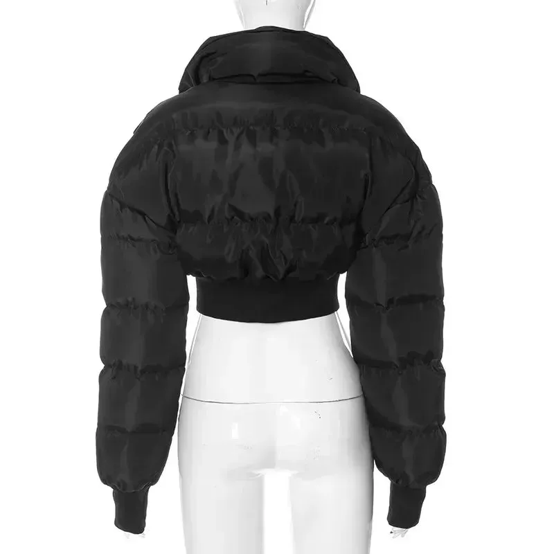 Nida Street Punk Broad Shoulder Puffer Jackets