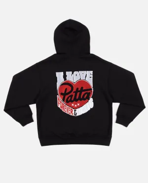 Patta Fovever And Always Boxy Hooded Sweater (Black)