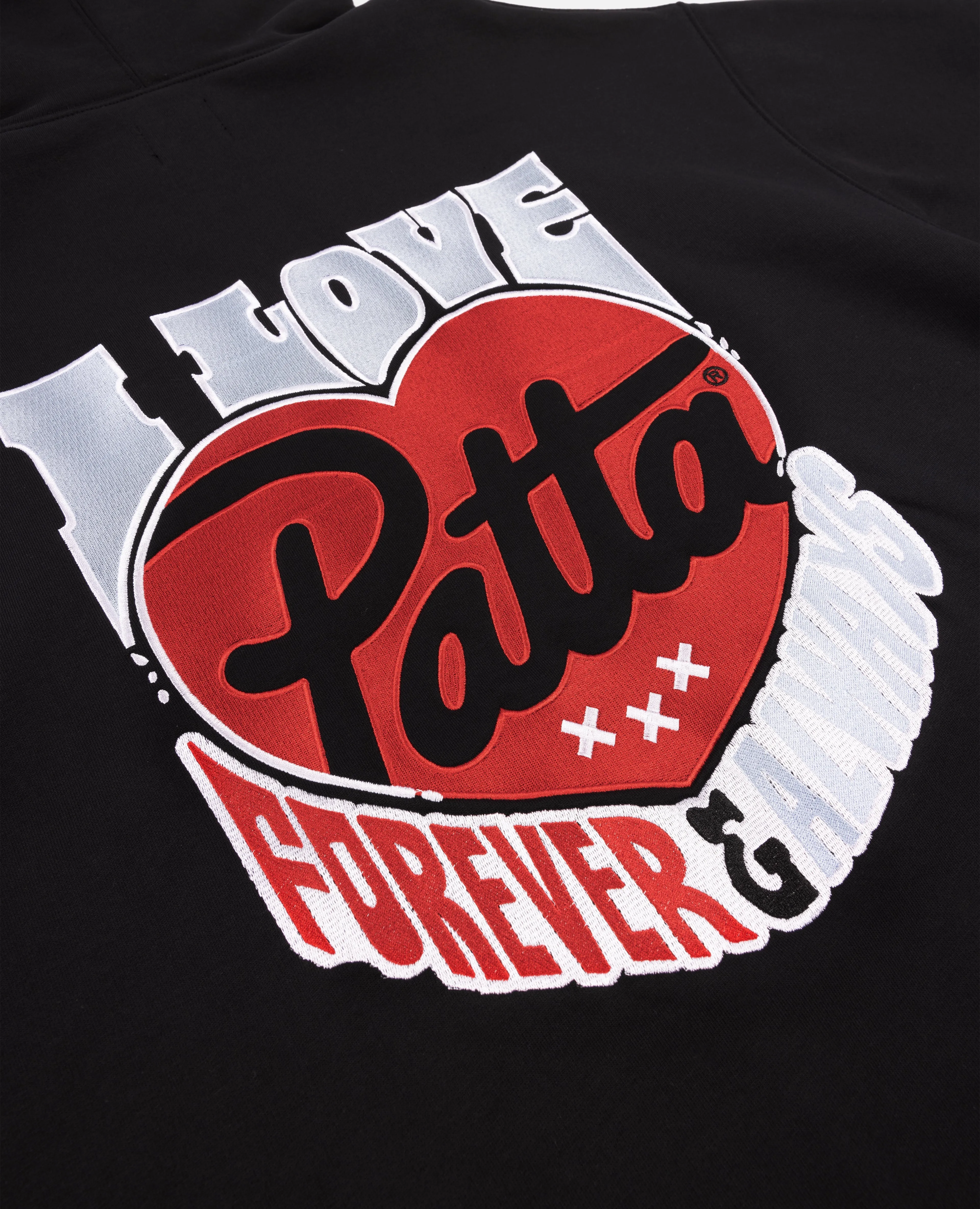 Patta Fovever And Always Boxy Hooded Sweater (Black)