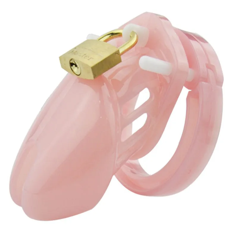 Pink Short Male Chastity Acrylic