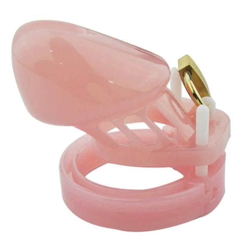 Pink Short Male Chastity Acrylic