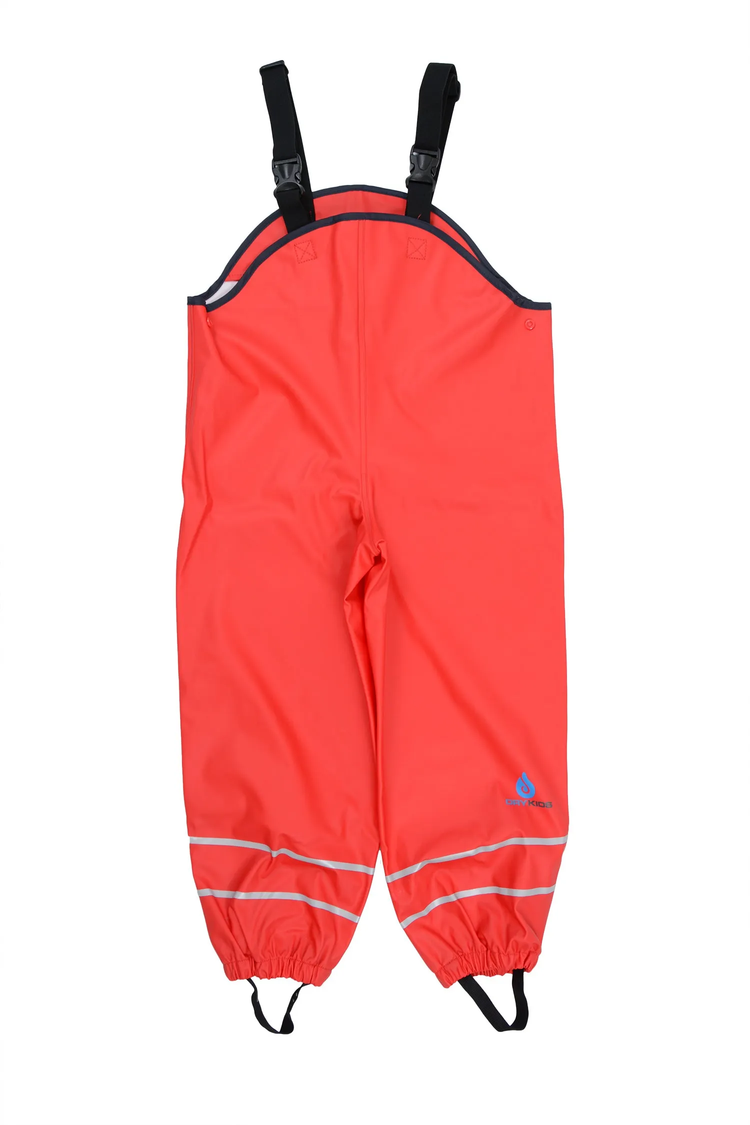 PU Splash Red Fleece Lined Dungarees