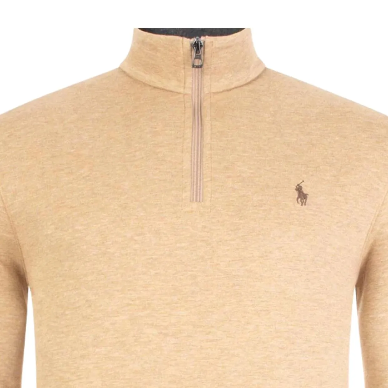 Ralph Lauren Tan/Brown Half Zip Sweatshirt