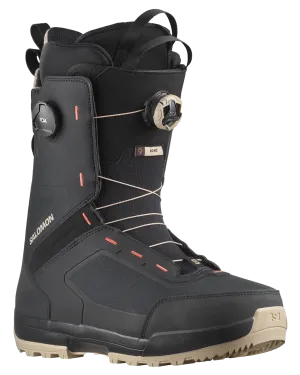 Salomon Echo Dual Boa Wide Snowboard Boots - Spray Green / Black / Hot Coral - 2024