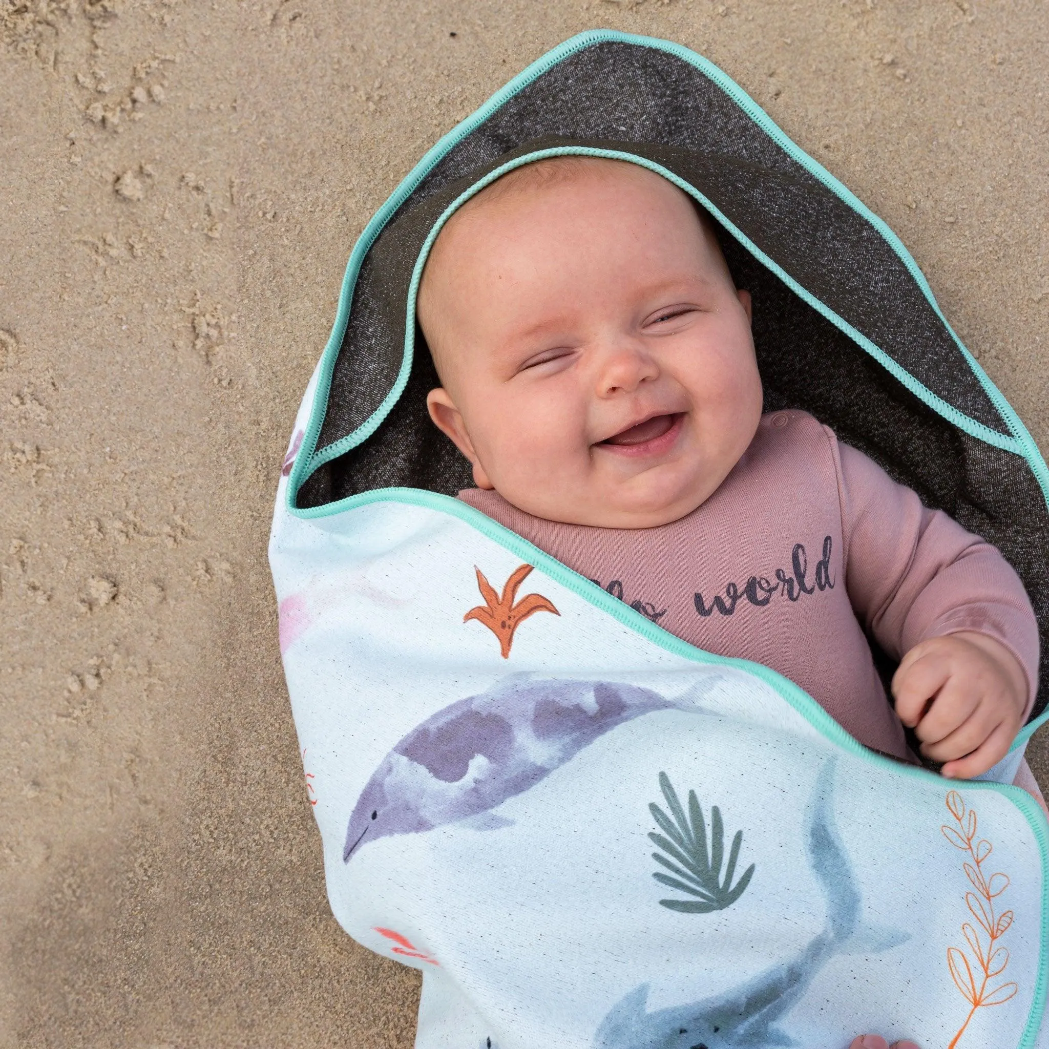 Sand Free Beach towel for babies, Sea World