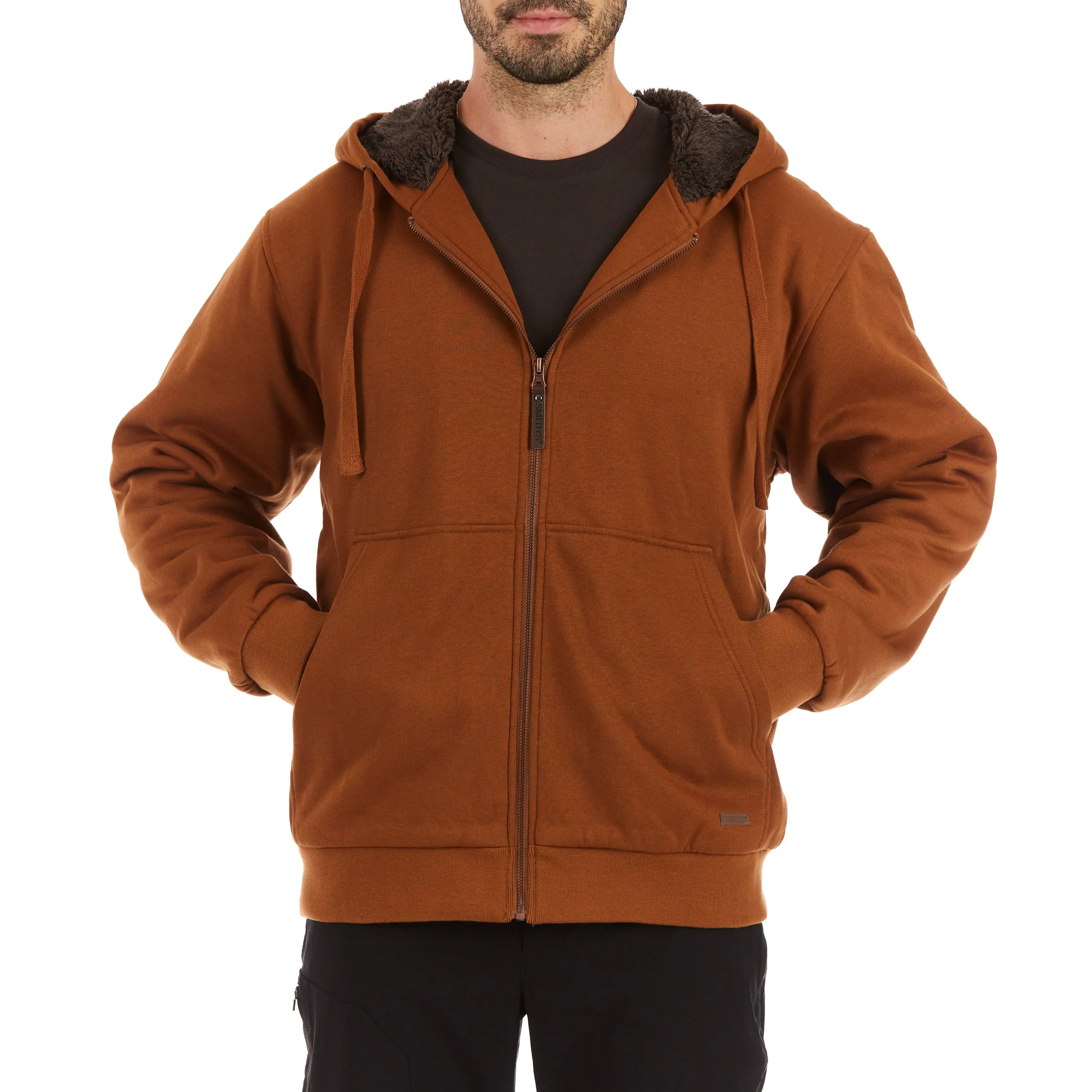 SHERPA-LINED FLEECE JACKET