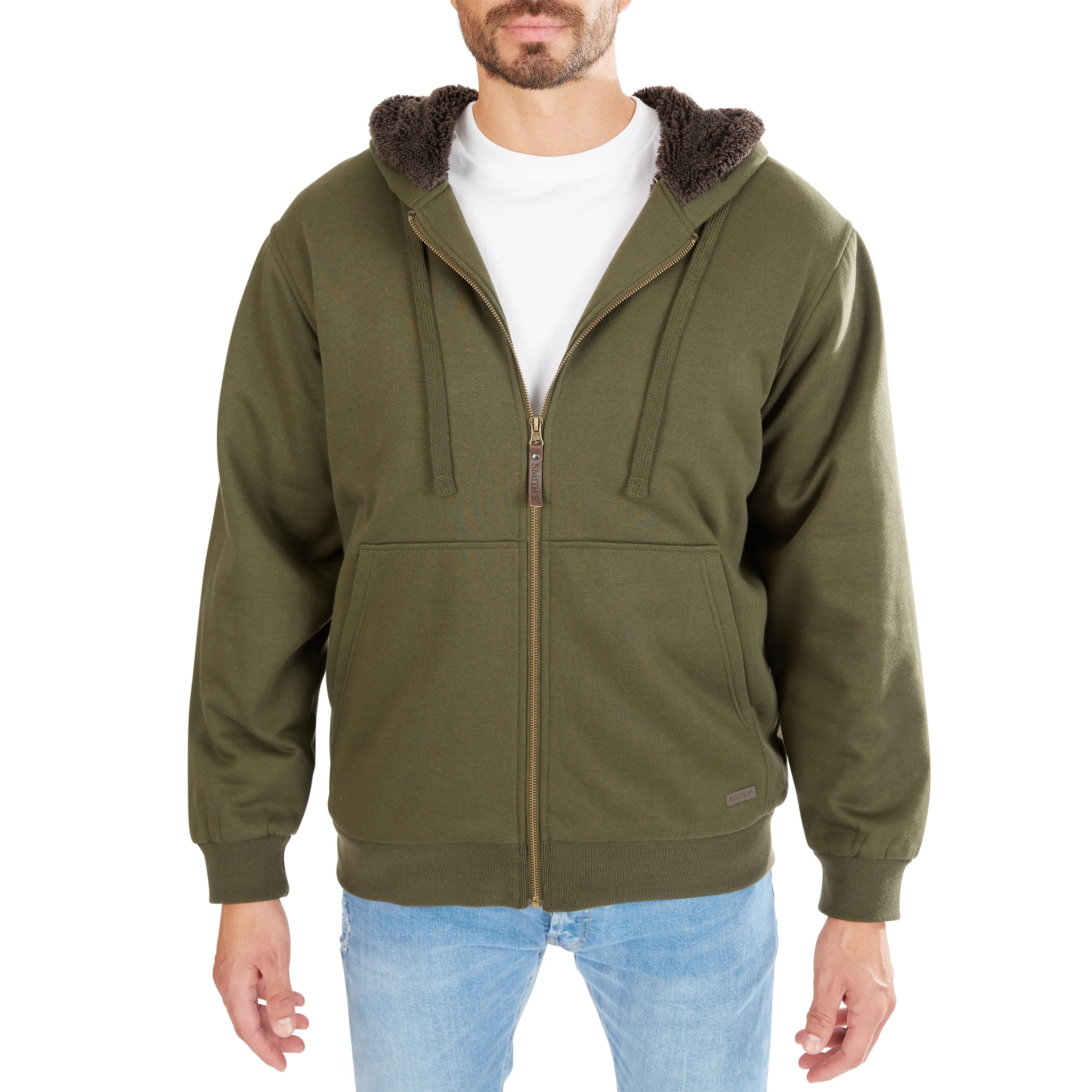 SHERPA-LINED FLEECE JACKET