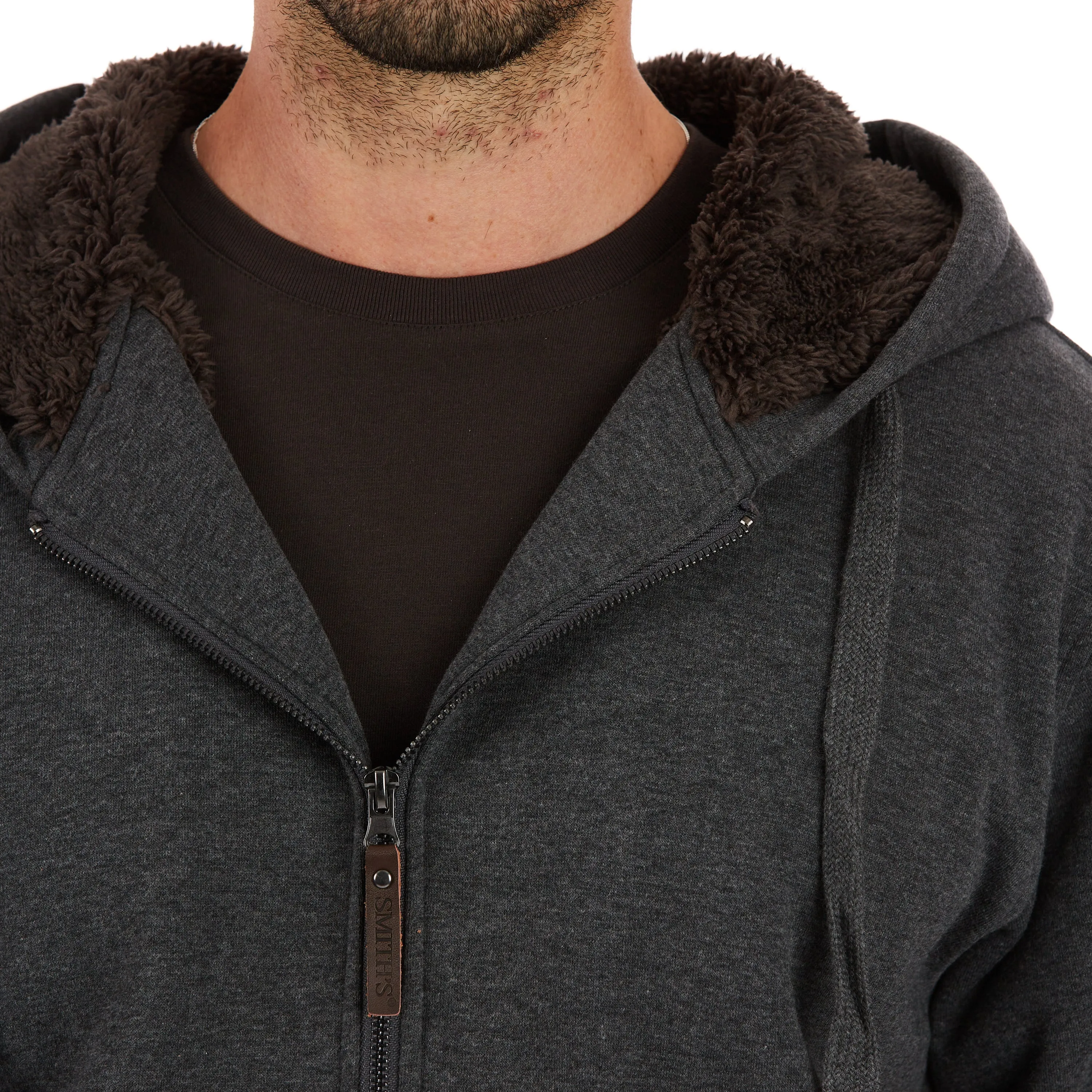 SHERPA-LINED FLEECE JACKET